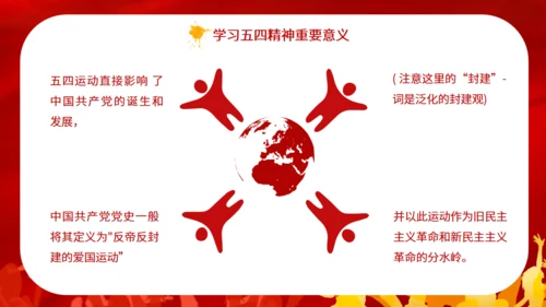 五四青年节火红的热情通用PPT模板
