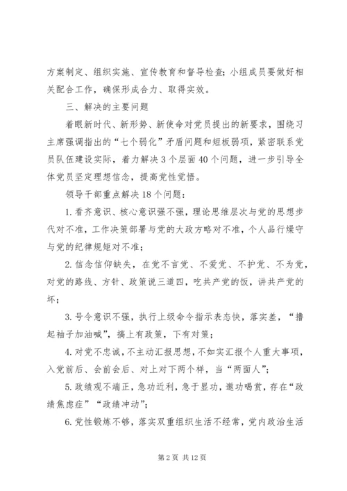关于在全体党员中开展“不忘初心、牢记使命”主题教育实施方案.docx