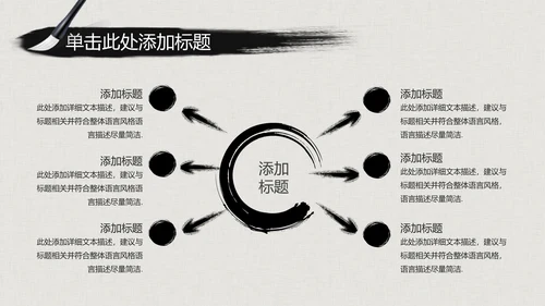 水墨古典大气中国武术武功ppt动态模板