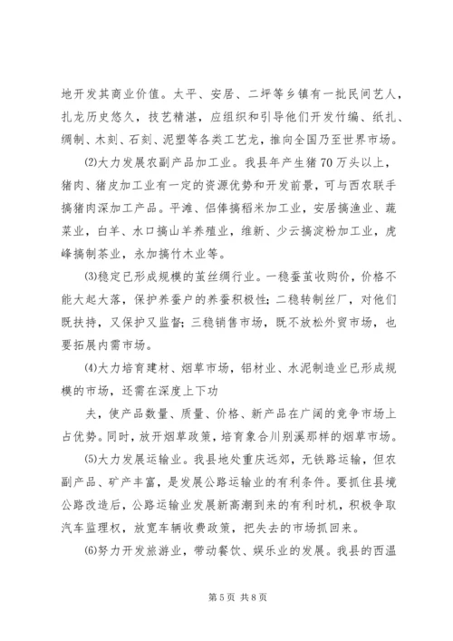 关于XX县非公有制经济的调查 (11).docx