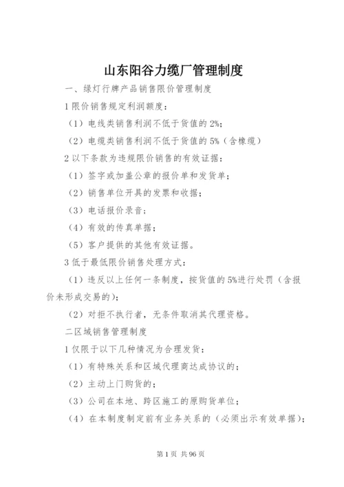 山东阳谷力缆厂管理制度.docx