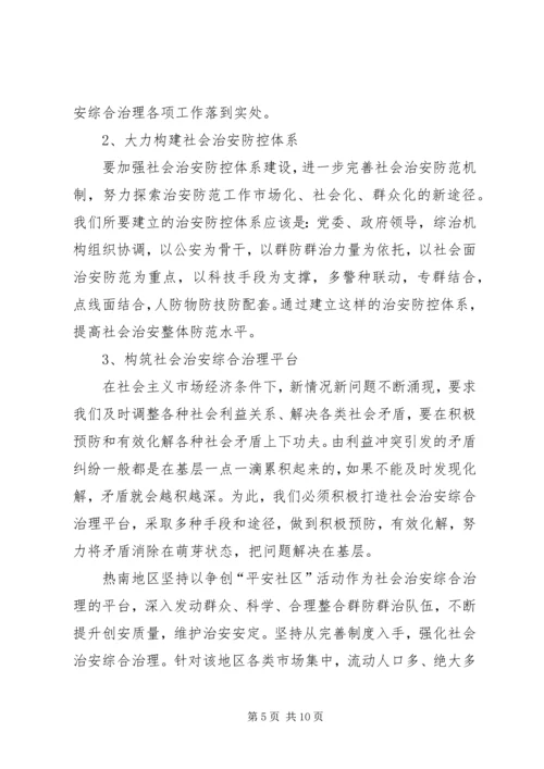 关于加强社区治安综合治理的几点思考 (3).docx