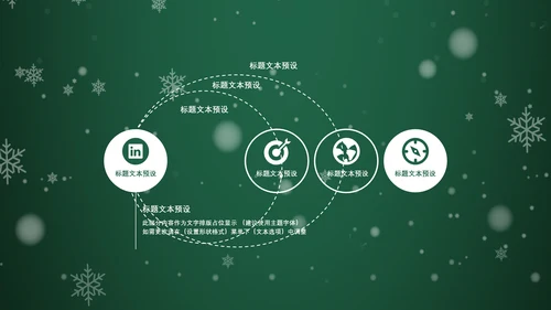浪漫雪花西方圣诞节活动策划通用PPT模板