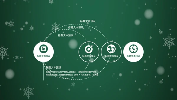 浪漫雪花西方圣诞节活动策划通用PPT模板