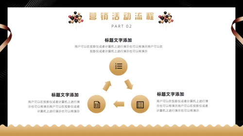 黑金色黑色星期五购物促销活动通用PPT模板