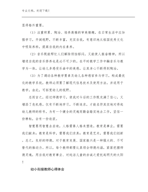 幼小衔接教师心得体会优选例文14篇.docx
