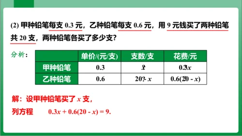 3.1.1 一元一次方程 课件（共32张PPT)【2023秋人教七上数学高效实用备课】