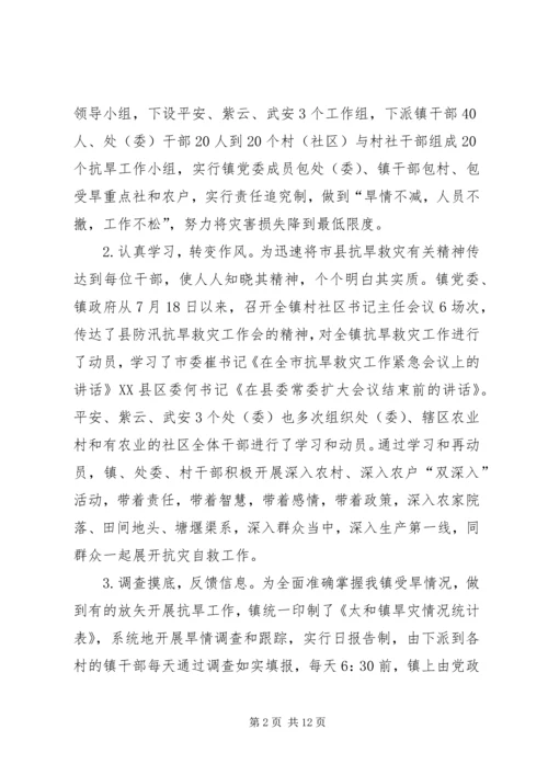 乡镇抗旱救灾工作汇报.docx