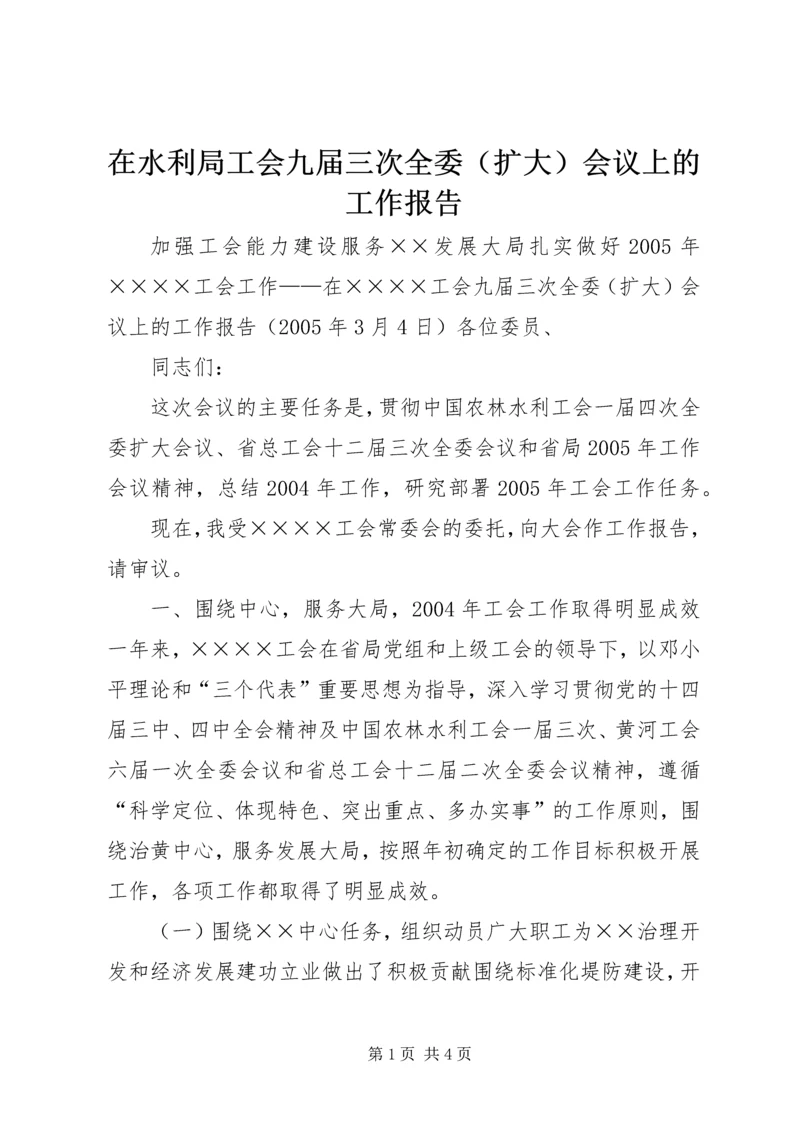 在水利局工会九届三次全委（扩大）会议上的工作报告 (7).docx