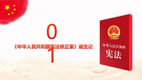 学习宪法尊崇宪法新宪法聚焦两会PPT模板