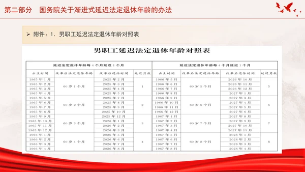 全国人大常委会关于实施渐进式延迟法定退休年龄的决定专题党课PPT