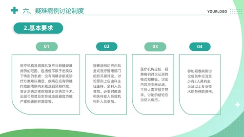 绿色清新简约医疗质量安全核心制度培训课件PPT