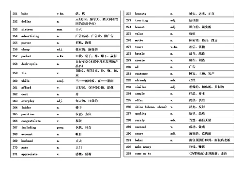 冀教版八年级下册英语单词、短语打印版