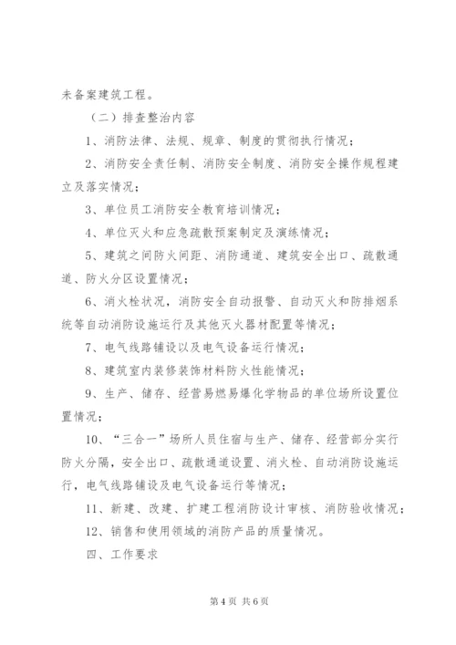 XX市春季火灾隐患排查整治方案.docx