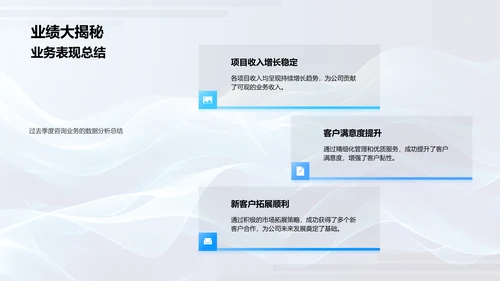 季度咨询汇报PPT模板