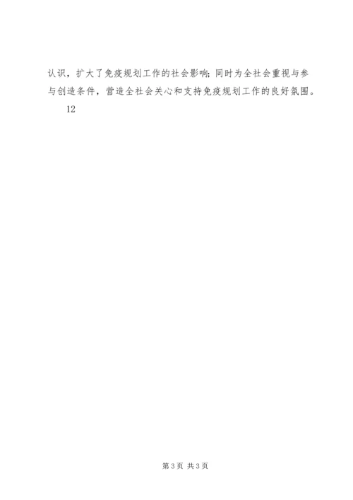 社区425计划免疫日宣传活动简报.docx