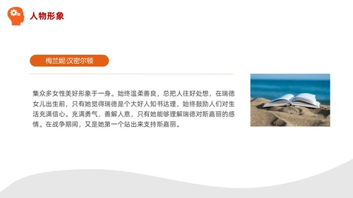 实拍风橙色飘不走的梦和人《飘》读书分享PPT课件