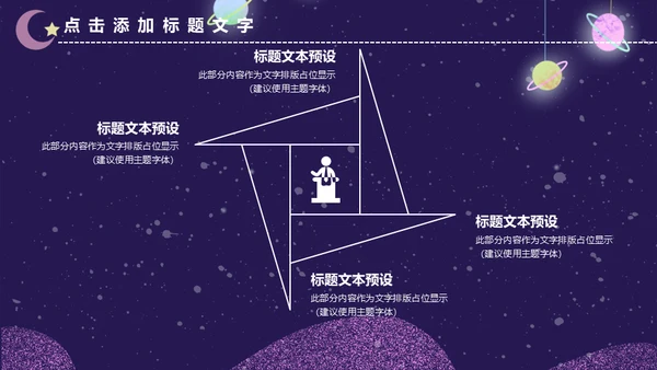 创意科技黑洞科谱知识商业计划书通用PPT模板