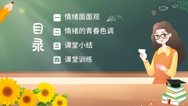 青春的情绪心理健康主题班会PPT课件情绪管理