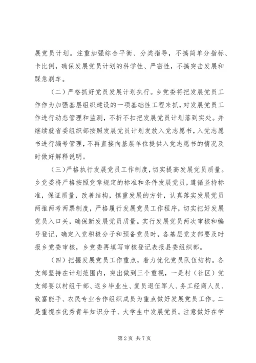 乡镇某年度发展党员工作计划范本.docx