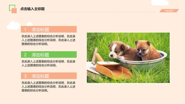 宠物医院述职报告动态PPT模板
