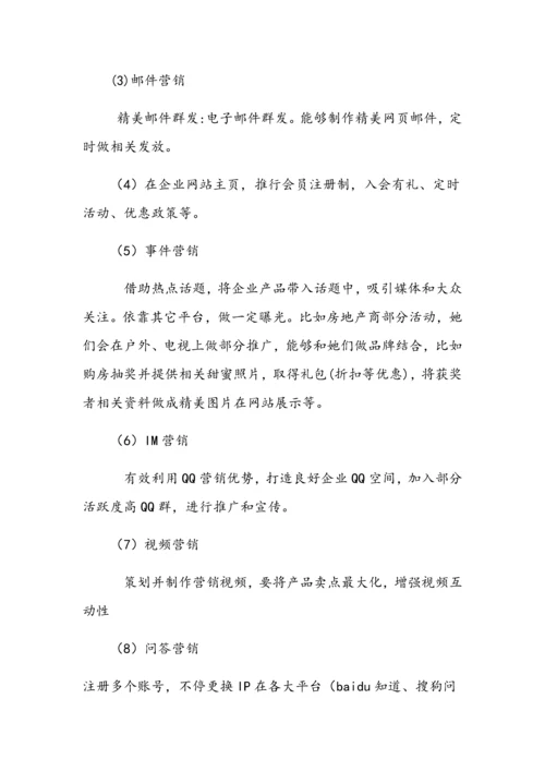 网站推广专项方案专业策划书.docx