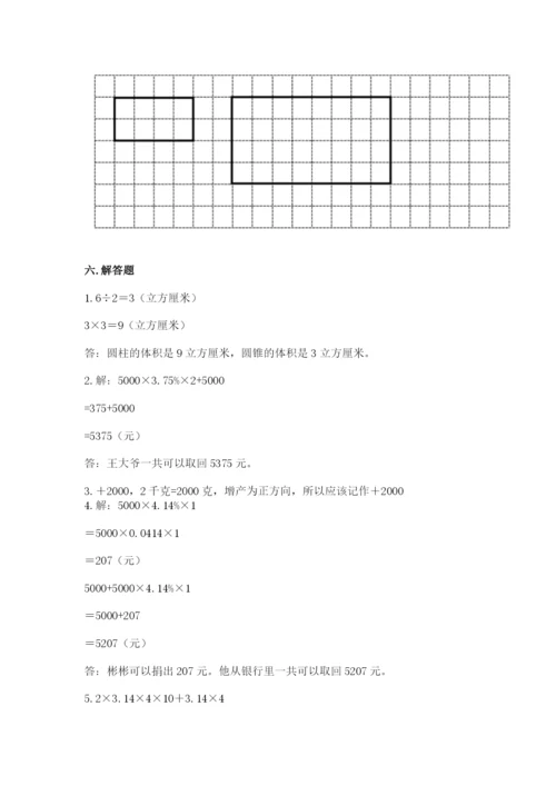 北京版六年级下册数学期末测试卷a4版.docx