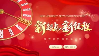 兔年新起点新征程2023年总结新年通用PPT模板