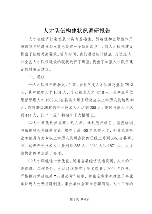 人才队伍构建状况调研报告.docx