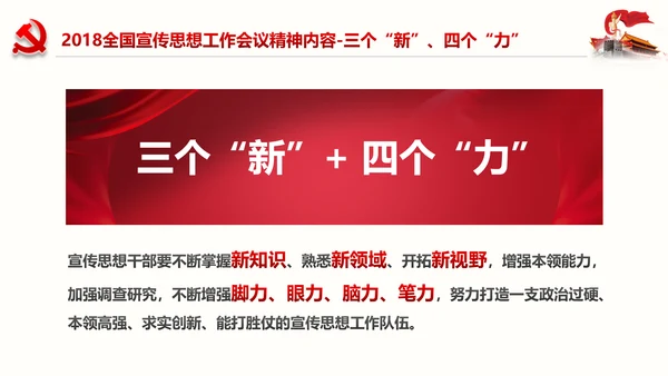 学习全国宣传思想工作会议精神PPT模板