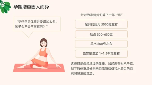 插画风橙色精美孕期健康饮食孕妇产妇护理培训PPT课件健康饮食讲座