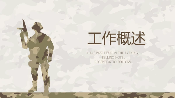 武警工作总结动态PPT