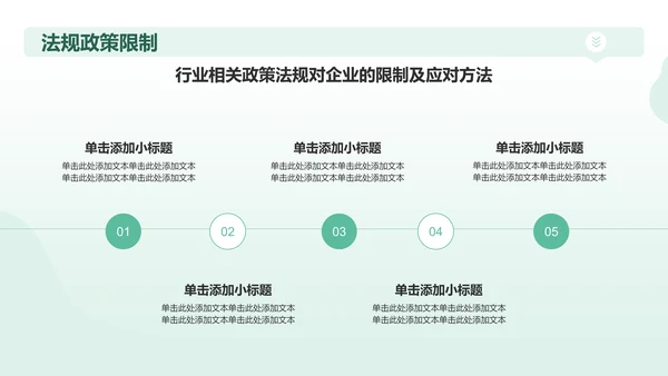 绿色插画风医生医疗行业通用PPT模板