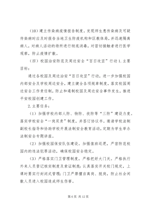 西王庄乡教委校园安全百日攻坚行动实施方案.docx