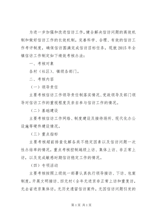 乡镇信访工作考核细则.docx