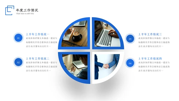 2023大气蓝色述职报告工作计划工作汇报ppt