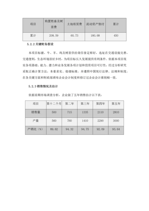 农村生态养殖创业专项计划书.docx