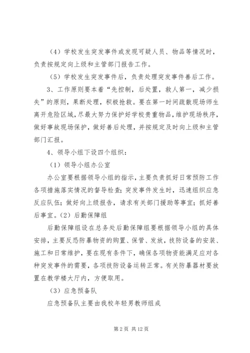 公司反恐防暴工作梳理情况.docx