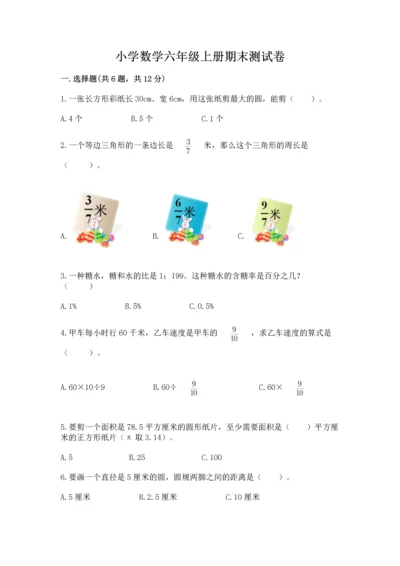 小学数学六年级上册期末测试卷附完整答案（典优）.docx