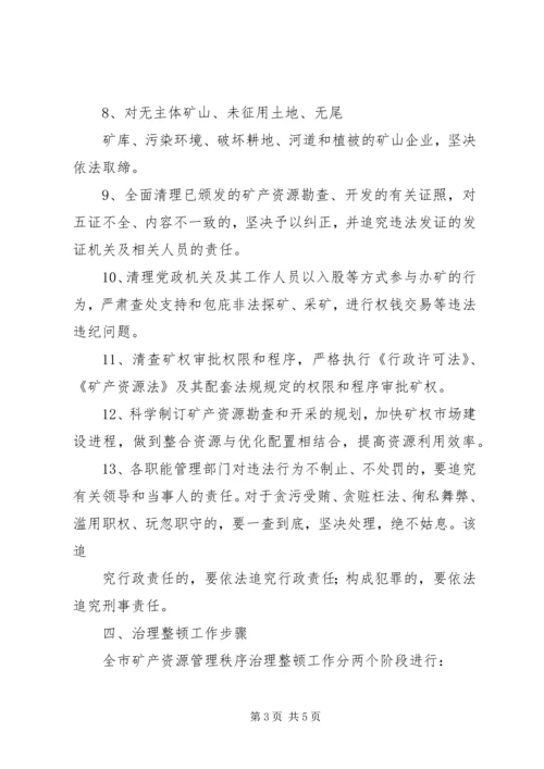 采石业治理整顿工作实施方案 (5).docx