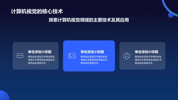蓝色科技风人工智能理论PPT模板