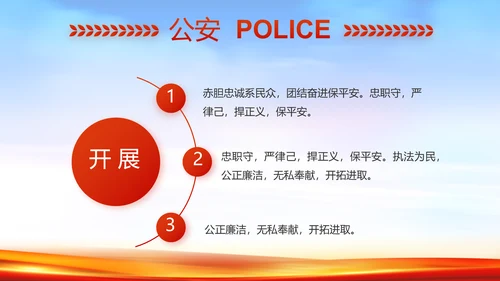 新时代辅警公安警察工作总结动态PPT
