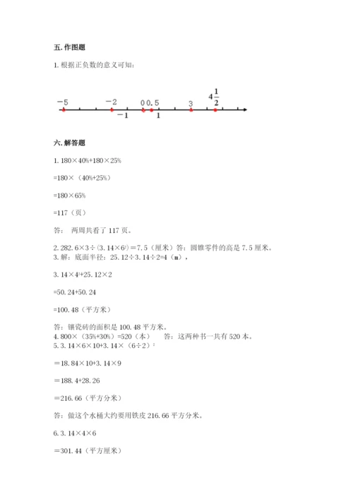称多县六年级下册数学期末测试卷（考试直接用）.docx