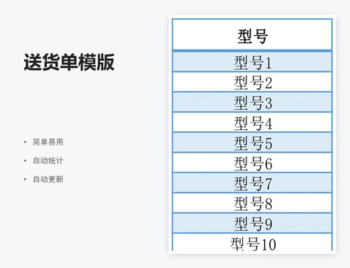 送货单模版