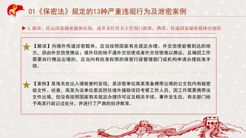 保密警示教育PPT典型泄密案例教育学习