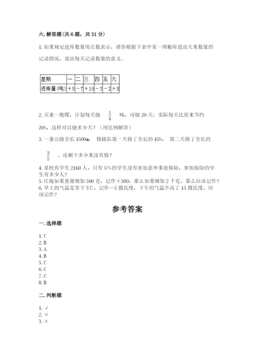 小升初六年级期末试卷加下载答案.docx