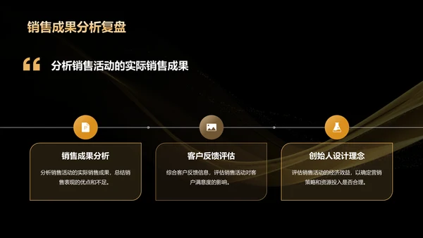 黑金色奢华黑色星期五营销复盘总结会PPT模板
