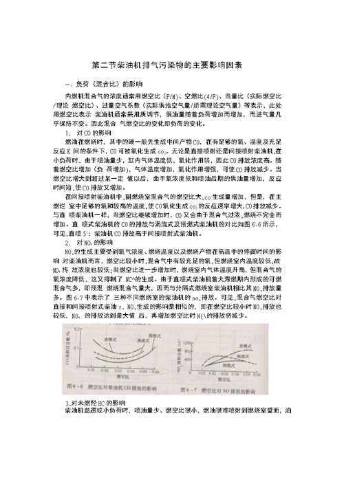 绿盾尾气治理柴油机排气污染物的主要影响因素(一)