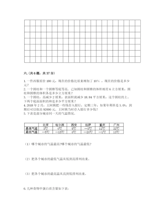 北师大版数学小升初模拟试卷【精选题】.docx