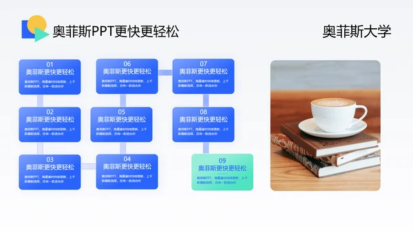 蓝白校园时尚商务风毕业答辩PPT模板